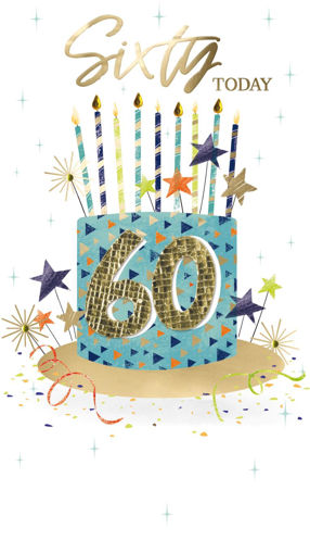 Picture of SIXTY TODAY BIRTHDAY CARD